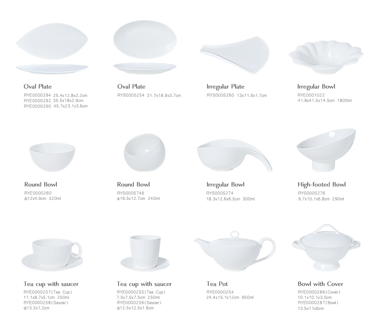 Nuevos modelos de productos de porcelana china