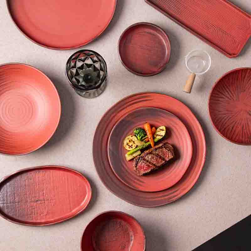 Fabricante de vajillas de cerámica, venta al por mayor, platos para restaurantes