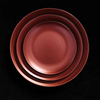 Vajilla de marca famosa Platos de restaurante negros y rojos