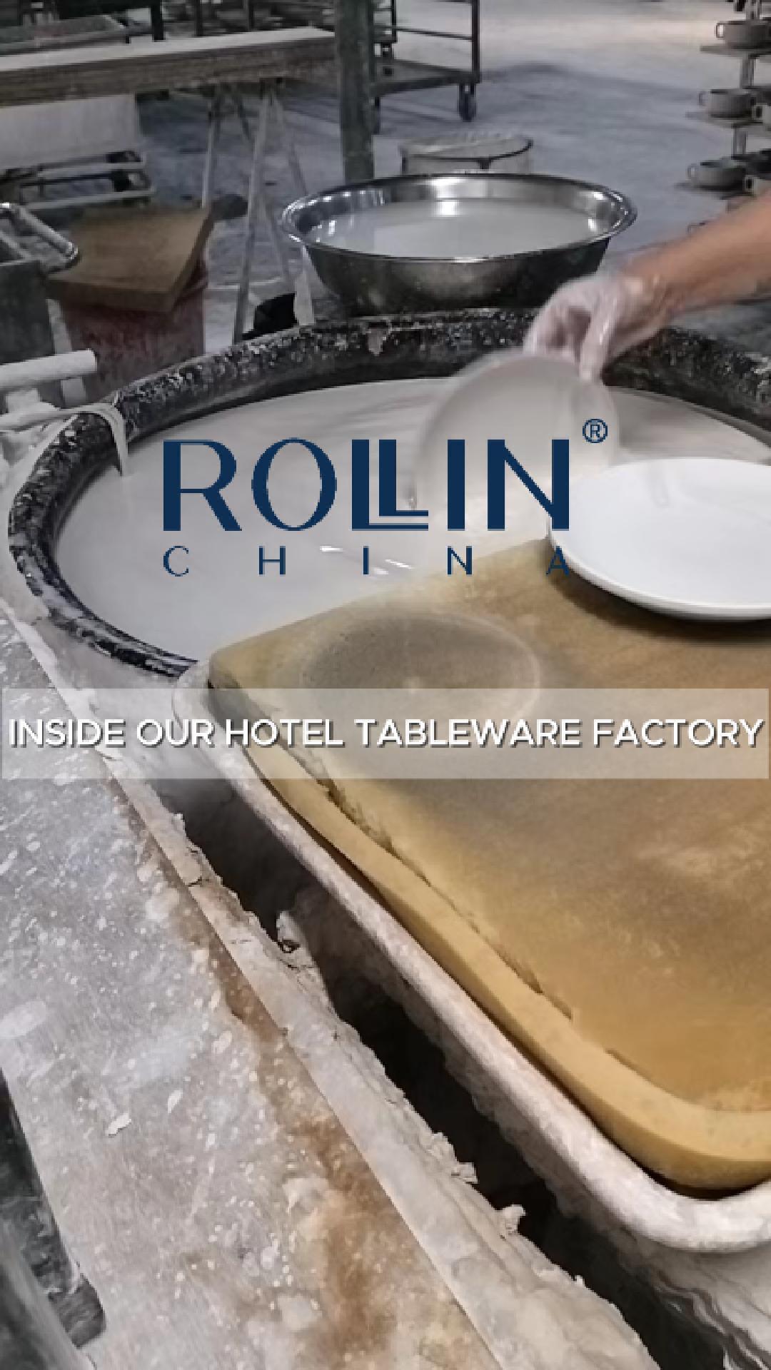 Vídeo de producción de vajillas de cerámica ROLLIN