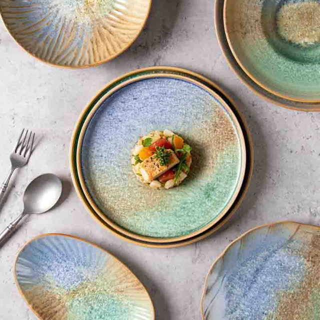 Juego de platos de hotel de proveedor de vajillas de porcelana